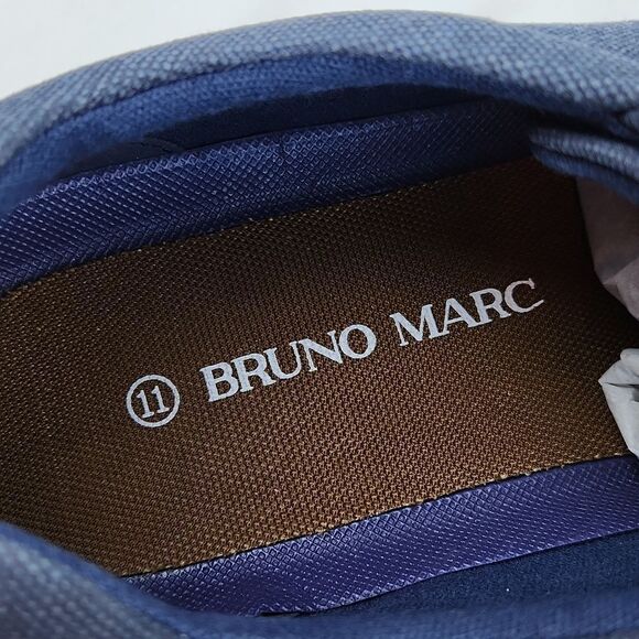 🩵NIB Bruno Marc Blue Canvas Skate Sneakers Size 11 - Picture 11 of 12